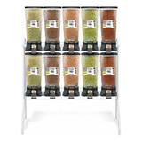 Dispenser De Rações E Sementes Standart Preto 10x40l