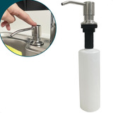 Dispenser Detergente Polido Inox 304 Bancada 350ml Cozinha