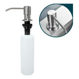 Dispenser Detergente Porta Dosador Inox 304 Escovado 350ml