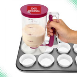 Dispenser Dosador Medidor Jarra Massa Cupcake Panqueca Bolo