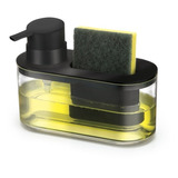 Dispenser Para Detergente Com Porta Bucha Arthi 8520 Preto