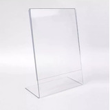 Display A4 L Acrílico Mesa Expositor Papel 1 Peça Cod 01