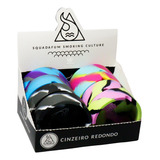 Display De Cinzeiro De Silicone Squadafum Redondo Tie-dye