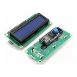 Display Lcd 16x2 1602 Modulo I2c Soldado E Backlight Azul Nf