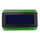 Display Lcd 20x4 2004 C/ Back Azul E Modulo I2c Soldado