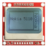 Display Lcd 5110 84x48 Vermelho Para Nokia E Arduino