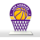Display Los Angeles Lakers Enfeite Para Mesa 20cm 6 Unidades