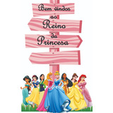Displays, Placa Princesas De 80cm. Mdf