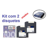 Disquete Zip Drive Iomega De Pc100 - Kit Com 2 Peças