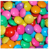 Disqueti De Chocolate Ao Leite Colorido A Granel 250g
