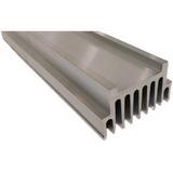 Dissipador Aluminio P/ Amplificador Áudio C/ 35cm Kit 2 Pçs