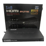Distribuidor Divisor Hdmi Splitter 1x8 Ver.1.4 3d 8 Saídas