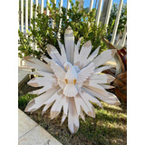 Divino Espírito Santo Resplender Duplo P/ Parede 50cm Branco