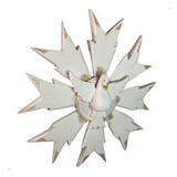 Divino Espírito Santo Resplendor P/ Parede Porta 28cm Branco