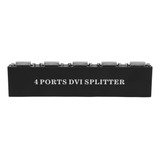 Divisor Dvi De 4 Portas, 1 Entrada E Saída Hd Lossless Plug