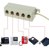 Divisor Spliter Telefonia 1x5 4 Vias