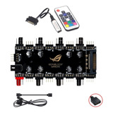 Divisor Splitter Cooler Fan Rgb 12v 4 Pinos Pwm Com Controle