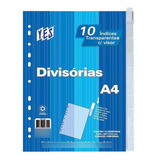 Divisória A4 Yes 12 Divisões Com Visor Cristal 12intba