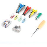 Diy Tecido Viés Fita Criador Kit Binder Pés Pinos Awl Costur