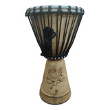 Djembe Ilubrasileiro 9 Polegadas X 45cm Pele De Cabra
