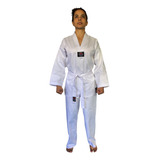 Dobok Uniforme Roupa Kimono Taekwondo Sarja Brim Homologado