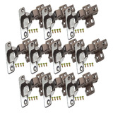 Dobradiça 35mm Slow Amortecedor Móveis Curva / Alta - 10 Pçs