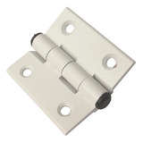 Dobradiça Alumínio 40 X 40 Branco Porta Janela Abrigo Tela