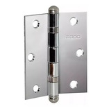 Dobradiça Pado Rolamento Aço Cromado Sm 3025 R Acr C/ 3 Pçs