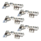 Dobradiças Curva Click Amortecedor 35mm Portas 05 Peças- Eco