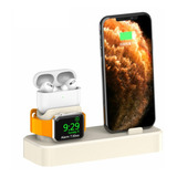 Dock Base Suporte De Cabos Para Apple Watch iPhone AirPods