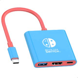 Dock Hdmi 4k Hub Usb-c Adaptador Para Nintendo Switch