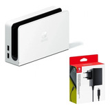 Dock Nintendo Switch Oled Original + Fonte Bivolt Padrão Br