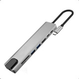 Dock Station Usb C 8 Em 1 Hdmi Lan Hp Sony Lenovo LG Xiaomi