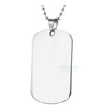 Dog Tag Dogtag Grossa Inox 316l