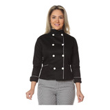 Dolmã Chef Cozinha Feminino Duplo Abotoamento Oxford Pink 