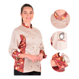 Dolmã Chef De Cozinha Feminino Chocolate Café