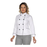 Dolmã Chef Feminino Duplo Abotoamento 