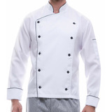 Dolma Chef Masculino - Unissex Cozinheiro Branca Torino