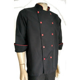 Dolma Preto Com Vermelho Manga 3/4
