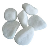 Dolomita 20 Kg Pedra Mármore Seixo Branco Rolado Jardim Nº4