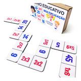 Dominó Educativo Pedagógico Matemático Multiplicação 28p Mdf