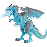 Dragão Dinossauro Thorn Controle Remoto Solta Fumaça De Gelo