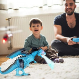 Dragão Gelo Dinossauro Controle Remoto Solta Fumaça Thorn 