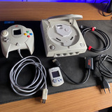 Dreamcast Gdemu + Suporte 3d + Vmu + Adp Hdmi + Sd 32gb