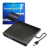 Drive Gravador Leitor Dvd Externo Usb 3.0 Portátil Pc Note