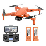 Drone L900 Pro Se 4k Motor Brushless Gps 1,2km 25m - 2 Bat. Cor Laranja