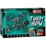 Drone Quadricóptero Tech Spy R/c Com Câmera E Led Polibrinq