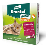 Drontal Gatos Spot On 1,12ml Vermífugo 5 - 8kg Bayer