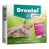 Drontal Gatos Spot On 1,12ml Vermífugo