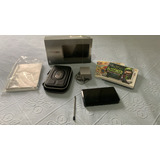 Ds 3d Nintendo - Preto Metálico Seminovo + 2 Jogos (mario E Luigi´s Mansion) + Bag Para O Consolo E Jogos + Caneta Para Teclar + Carregador Bivolt.